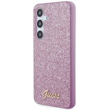 Guess Glitter Script case til Samsung Galaxy S24+ - lilla