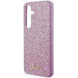 Guess Glitter Script case til Samsung Galaxy S24+ - lilla