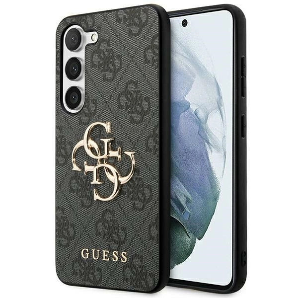 Guess 4G Big Metal Logo-hylster til Samsung Galaxy A55 - sort