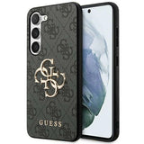 Guess 4G Big Metal Logo-hylster til Samsung Galaxy A55 - sort