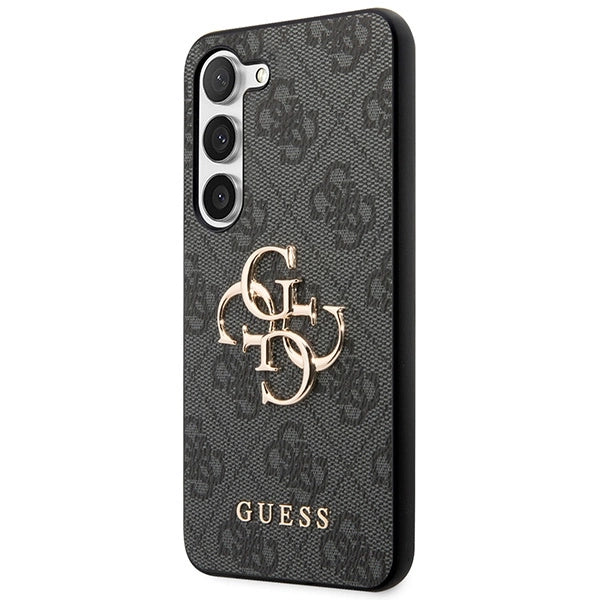 Guess 4G Big Metal Logo-hylster til Samsung Galaxy A55 - sort