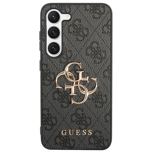Guess 4G Big Metal Logo-hylster til Samsung Galaxy A55 - sort