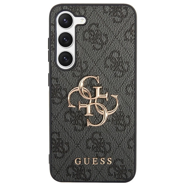 Guess 4G Big Metal Logo-hylster til Samsung Galaxy A55 - sort