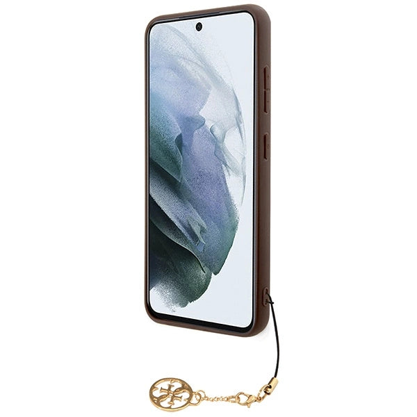 Guess 4G Charms Collection case til Samsung Galaxy A55 - brun
