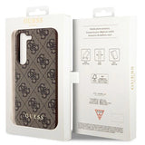 Guess 4G Charms Collection case til Samsung Galaxy A55 - brun