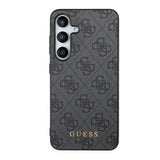 Guess 4G Metal Gold Logo-hylster til Samsung Galaxy A35 - sort
