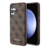 Guess 4G Metal Gold Logo-hylster til Samsung Galaxy A55 - brun