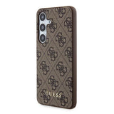 Guess 4G Metal Gold Logo-hylster til Samsung Galaxy A55 - brun