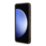 Guess 4G Metal Gold Logo-hylster til Samsung Galaxy A55 - brun