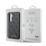 Guess 4G Metal Gold Logo-hylster til Samsung Galaxy A55 - sort