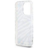 Karl Lagerfeld IML Zebra Pattern & Cord case for iPhone 15 Pro Max - black