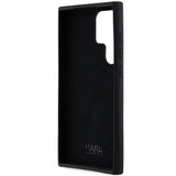 Karl Lagerfeld Silicone Choupette Metal Pin case for Samsung Galaxy S24 Ultra - black