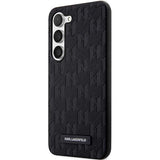 Karl Lagerfeld Saffiano Mono Metal Logo case for Samsung Galaxy S24+ - black