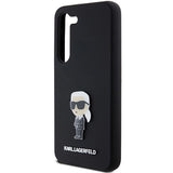 Karl Lagerfeld Silicone Ikonik Metal Pin case for Samsung Galaxy S24+ - black
