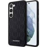 Karl Lagerfeld Saffiano Mono Metal Logo case for Samsung Galaxy S24 - black