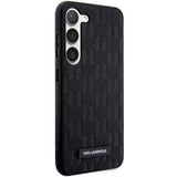 Karl Lagerfeld Saffiano Mono Metal Logo case for Samsung Galaxy S24 - black