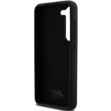 Karl Lagerfeld Silicone Choupette Metal Pin case for Samsung Galaxy S24 - black