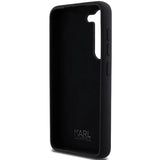 Karl Lagerfeld Silicone Karl&Choupette Metal Pin case for Samsung Galaxy S24 - black