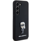 Karl Lagerfeld Silicone Ikonik Metal Pin case for Samsung Galaxy S24 - black