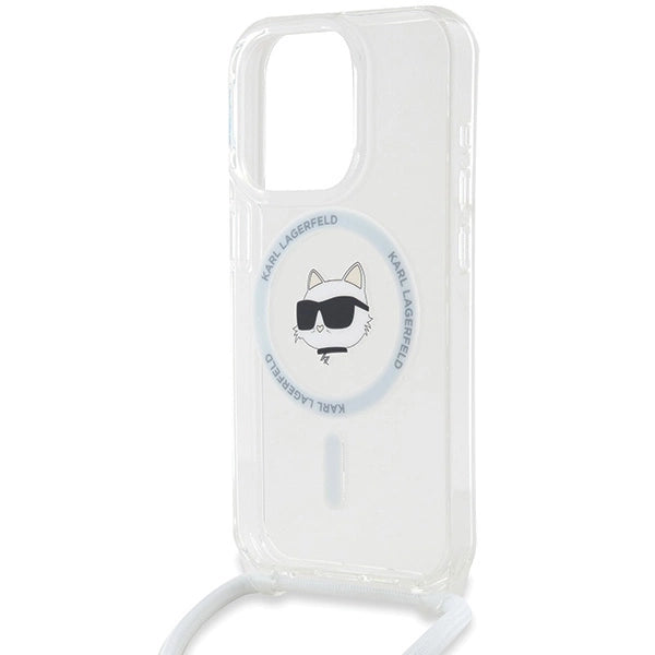 Karl Lagerfeld IML Choupette Head & Cord MagSafe case for iPhone 13 Pro Max - transparent