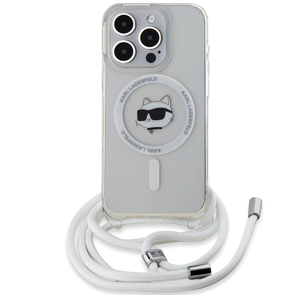 Karl Lagerfeld IML Choupette Head & Cord MagSafe case for iPhone 14 Pro - transparent