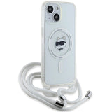 Karl Lagerfeld IML Choupette Head & Cord MagSafe case for iPhone 14 / 13 / 15 - transparent