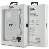 Karl Lagerfeld IML Choupette Head & Cord MagSafe case for iPhone 14 / 13 / 15 - transparent