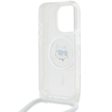 Karl Lagerfeld IML Choupette Head & Cord MagSafe case for iPhone 15 Pro - transparent
