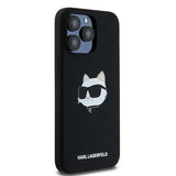 Karl Lagerfeld Silicone Choupette Head MagSafe case for iPhone 15 Pro - black