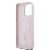 Karl Lagerfeld Silicone Karl&Choupette MagSafe Case for iPhone 15 Pro - Pink