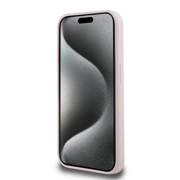 Karl Lagerfeld Silicone Karl&Choupette MagSafe Case for iPhone 15 Pro - Pink