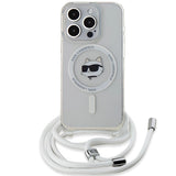 Karl Lagerfeld IML Choupette Head&Cord MagSafe case for iPhone 15 Pro Max - transparent