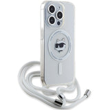 Karl Lagerfeld IML Choupette Head&Cord MagSafe case for iPhone 15 Pro Max - transparent