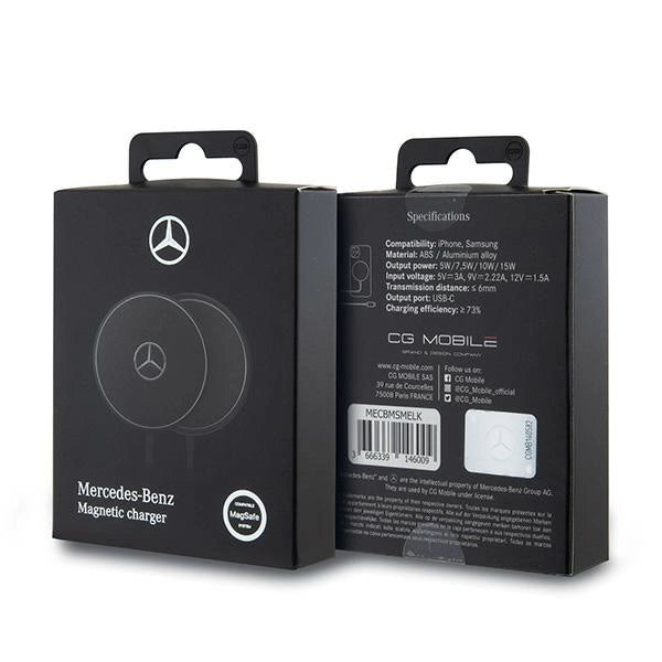 Mercedes 15W MagSafe induktiv oplader - sort