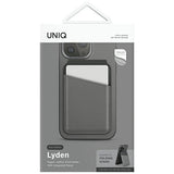 Uniq Lyden DS magnetisk RFID-tegnebog med telefonstativ - grå og sort