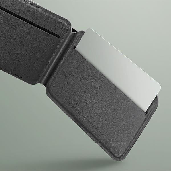 Uniq Lyden DS magnetisk RFID-tegnebog med telefonstativ - gul-grå