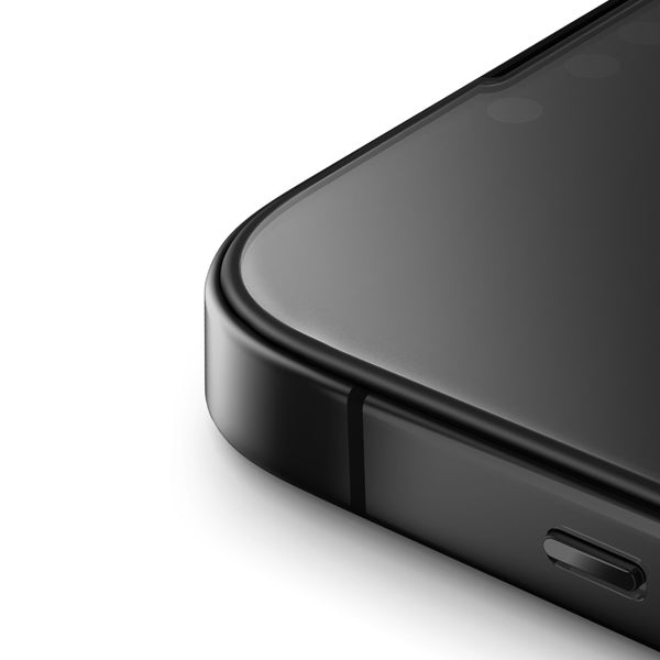 Uniq Optix Matte frostet hærdet glas til iPhone 15 Plus / 14 Pro Max med applikator