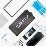Uniq Optix Privacy hærdet glas til iPhone 15 Pro Max med applikator