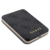 Guess 4G Metal Logo-kasset til iPhone 11 + 5000mAh MagSafe powerbank - sort