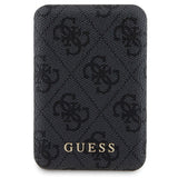 Guess 4G Metal Logo-kasset til iPhone 11 + 5000mAh MagSafe powerbank - sort