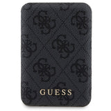 Guess 4G Metal Logo-kasset til iPhone 13 Pro + 5000mAh MagSafe powerbank - sort