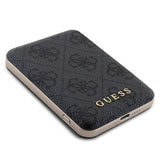 Guess 4G Metal Logo Case Set til iPhone 14 Pro Max + 5000mAh MagSafe Powerbank - sort