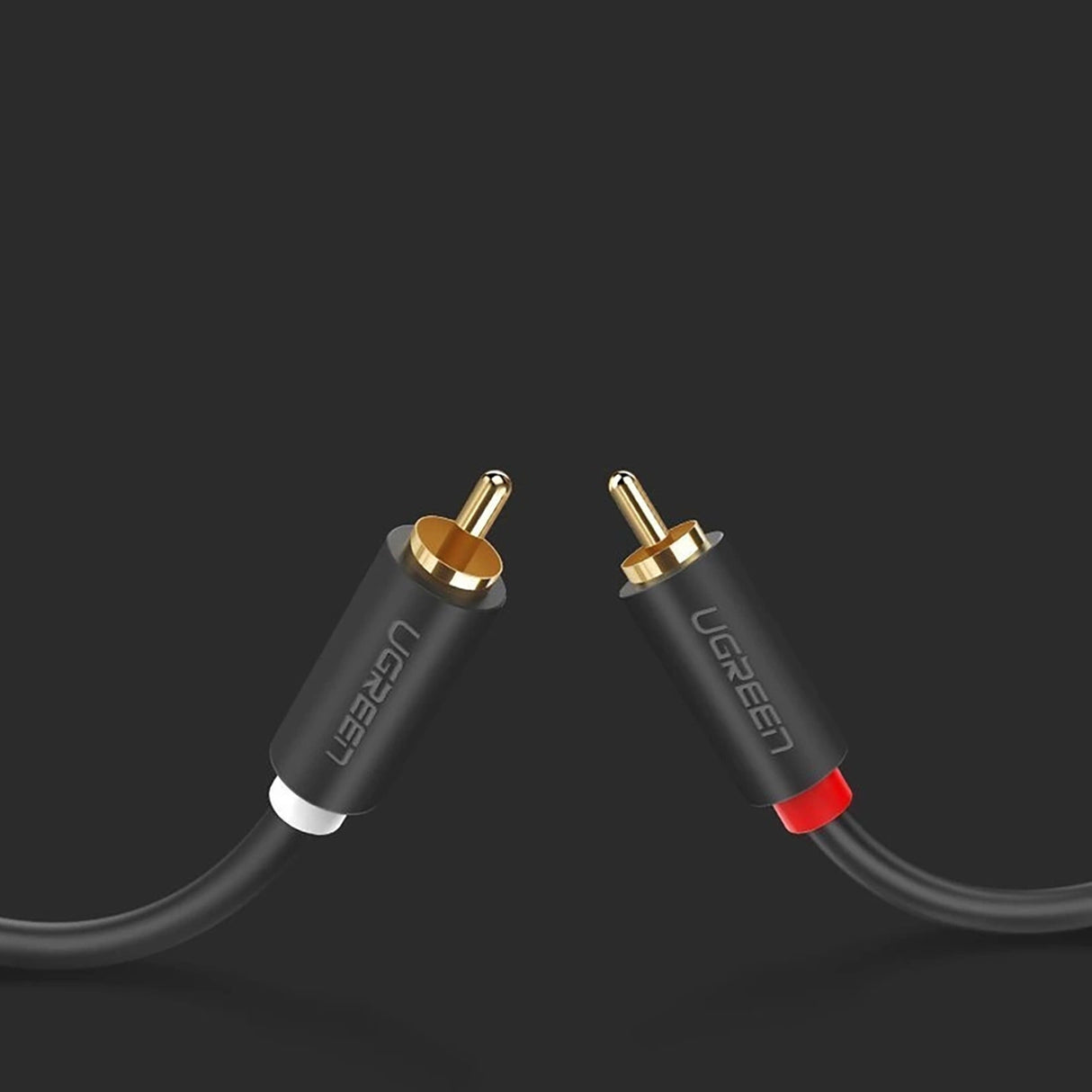 Ugreen AV104 30747 lydkabel 2RCA (mand) / 2RCA (mand) 1m - grå