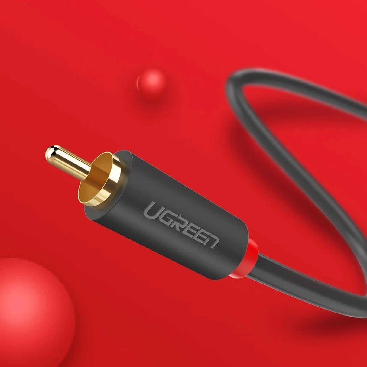 Ugreen AV104 30747 lydkabel 2RCA (mand) / 2RCA (mand) 1m - grå
