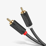 Ugreen AV104 30747 lydkabel 2RCA (mand) / 2RCA (mand) 1m - grå