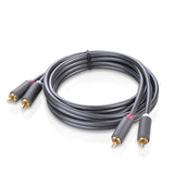 Ugreen AV104 30747 lydkabel 2RCA (mand) / 2RCA (mand) 1m - grå