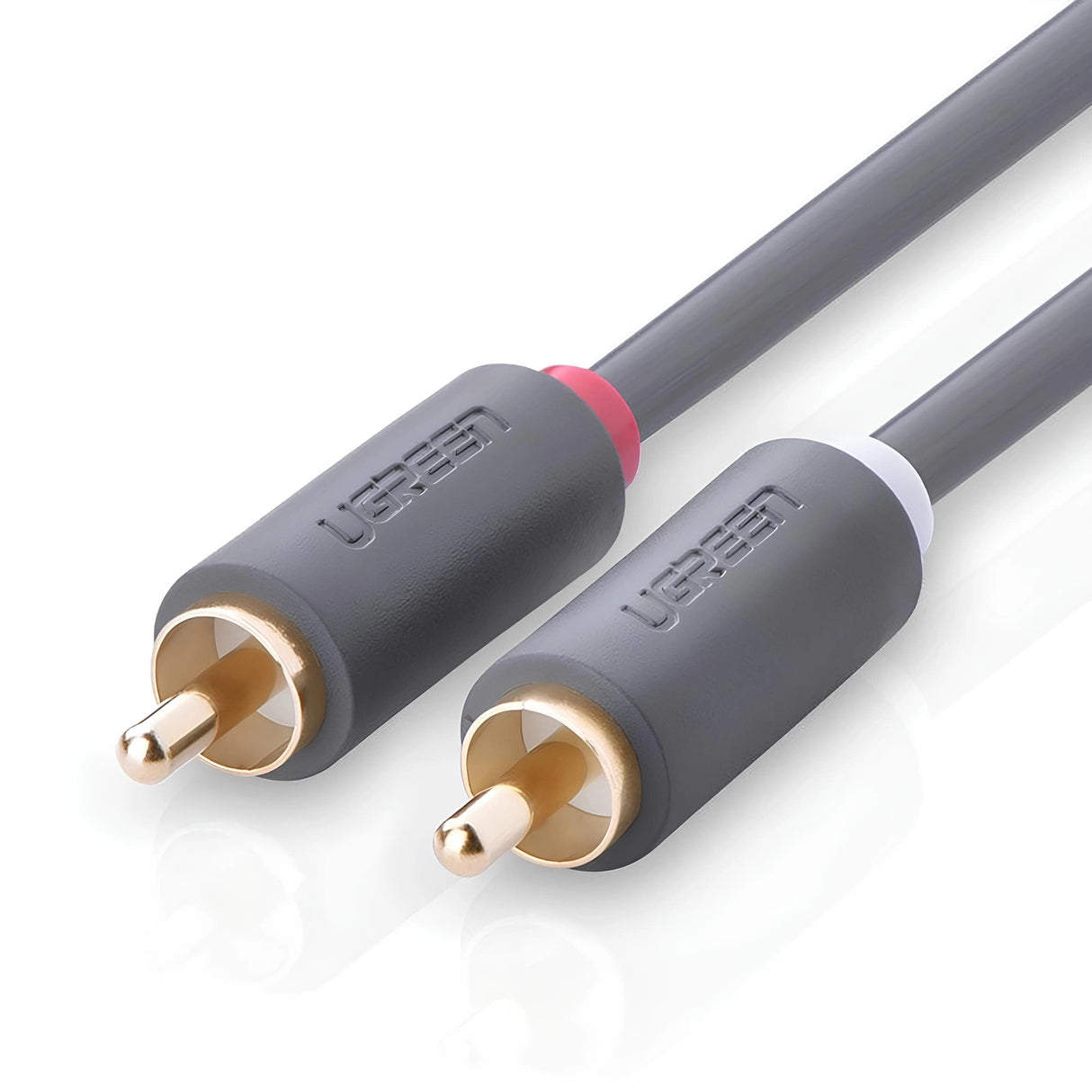 Ugreen AV104 30747 lydkabel 2RCA (mand) / 2RCA (mand) 1m - grå