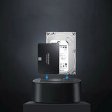 Ugreen CM198 50857 docking station med USB 3.0 til SATA 2.5" 3.5" SSD HHD drev, EU strømforsyning - sort