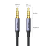 Ugreen AV183 kabel 10648 mini jack 3,5 mm / mini jack 3,5 mm 1m - grå