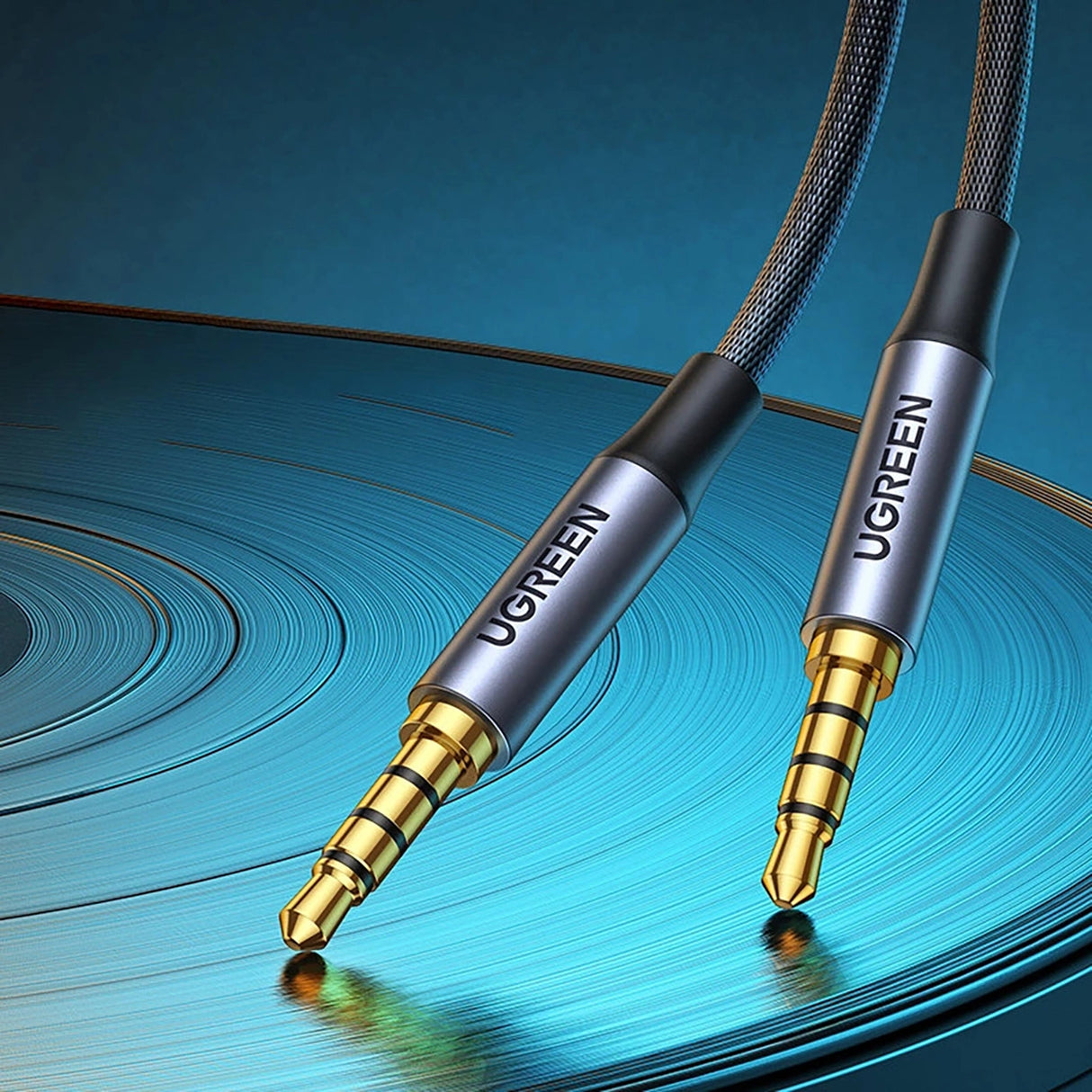 Ugreen AV183 kabel 10648 mini jack 3,5 mm / mini jack 3,5 mm 1m - grå